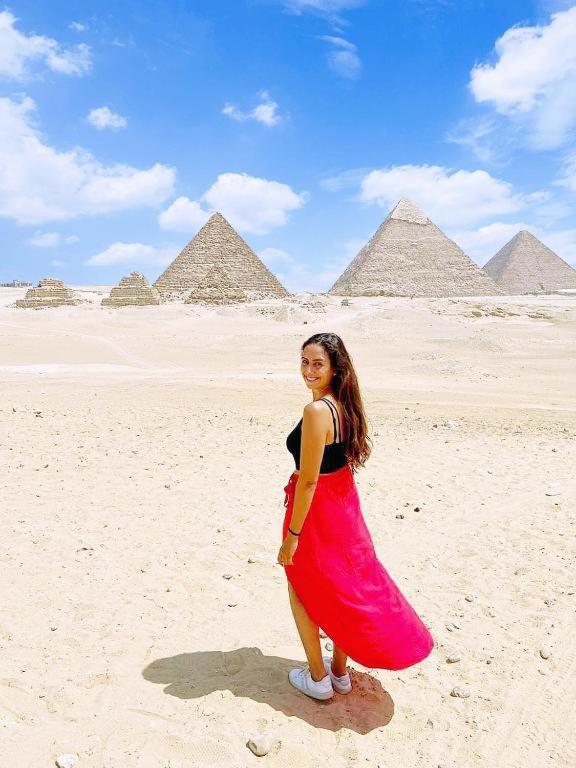 Khufu Pyramids Hotel Kafret el-Gabal Exteriör bild